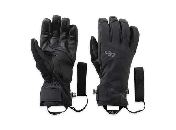 OR Illuminator Sensor Gloves Sort XL Vanntette og vindtette alpinhansker